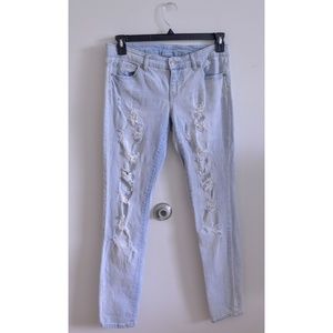 Mossimo Distressed Skinny Jeans Low-rise